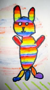 rainbow bunny